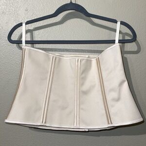 BurVogue Waist Trainer Corset Belt Weight Loss Shapewear Cream Color Size‎ XL